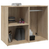 Mueble vestidor madera contrachapada roble Sonoma 80x40x65 cm 5