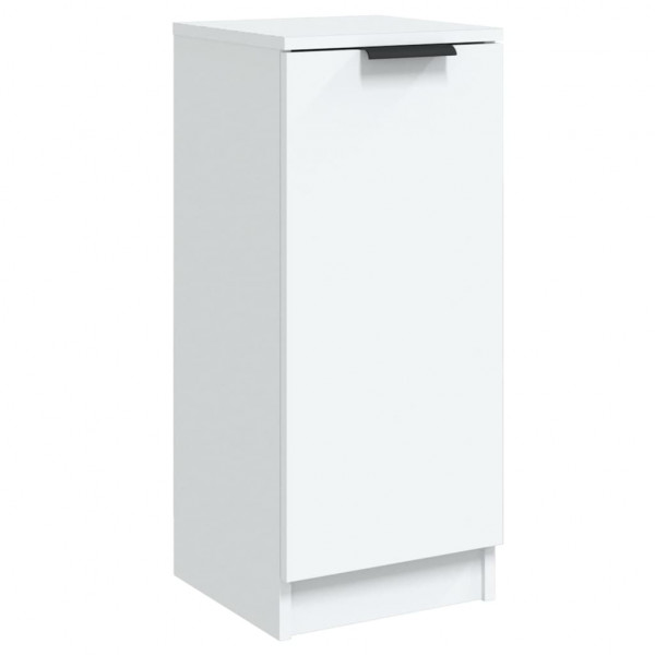 Aparador de madera contrachapada blanco 30x30x70 cm M 2