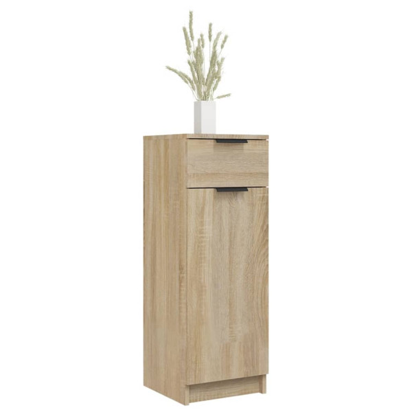 Armario de baño madera contrachapada roble Sonoma 32x34x90 cm D
