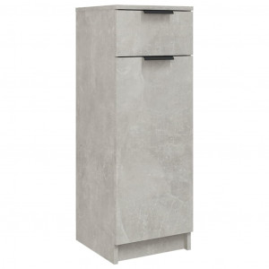Armario de baño madera contrachapada gris hormigón 32x34x90 cm H