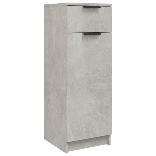 Armario de baño madera contrachapada gris hormigón 32x34x90 cm M 2