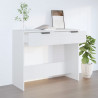Mesa consola 90x36x75 cm derivados de madeira branco 1