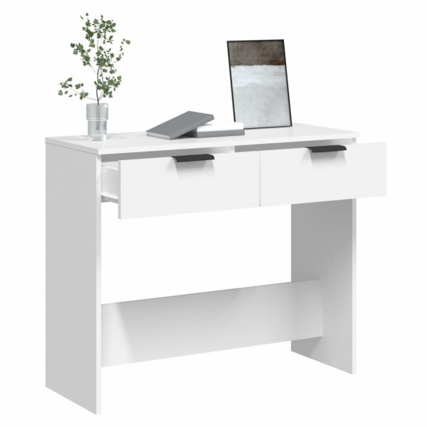 Mesa consola 90x36x75 cm derivados de madeira branco M 5