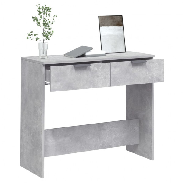 Mesa consola 90x36x75 cm derivados de madeira cinzento-cimento M 5