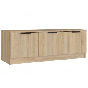 Mueble de TV madera contrachapada roble Sonoma 102x35x36.5 cm H