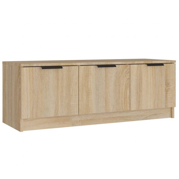 Mueble de TV madera contrachapada roble Sonoma 102x35x36.5 cm M 2