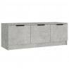 Mueble de TV madera contrachapada gris hormigón 102x35x36.5 cm 2