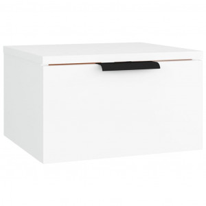 Mesa de cabeceira montagem na parede 34x30x20 cm branco H