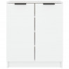 Mueble zapatero de madera contrachapada blanco 59x35x70 cm 3
