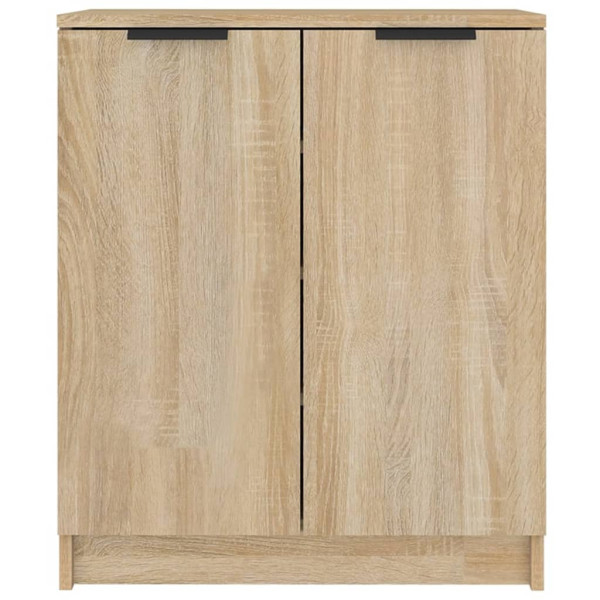 Mueble zapatero madera contrachapada roble sonoma 59x35x70 cm M 3