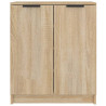 Mueble zapatero madera contrachapada roble sonoma 59x35x70 cm 3