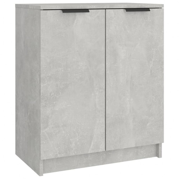 Mueble zapatero madera contrachapada gris hormigón 59x35x70 cm M 2