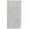 Mueble zapatero madera contrachapada gris hormigón 59x35x70 cm 4