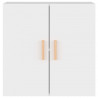 Armario de pared madera contrachapada blanco 37x37x37 cm 5