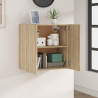 Armario de pared madera contrachapada roble sonoma 60x30x60 cm 3