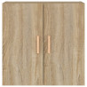 Armario de pared madera contrachapada roble sonoma 60x30x60 cm 5
