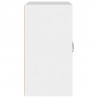 Armario de pared madera contrachapada blanco 60x31x60 cm 4
