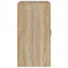 Armario de pared madera contrachapada roble Sonoma 60x31x60 cm 4