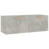 Armario pared madera contrachapada gris hormigón 100x36.5x35 cm 2