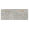Armario pared madera contrachapada gris hormigón 100x36.5x35 cm 5