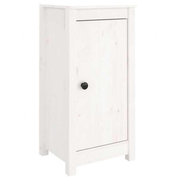 Aparadores 2 uds madera maciza de pino blanco 40x35x80 cm M 2