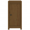 Aparador de madera maciza de pino marrón miel 40x35x80 cm 5