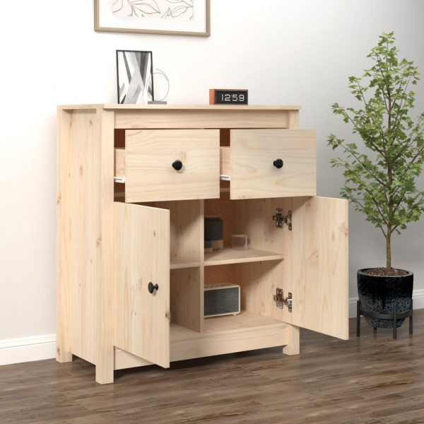 Aparador de madera maciza de pino 70x35x80 cm M 3