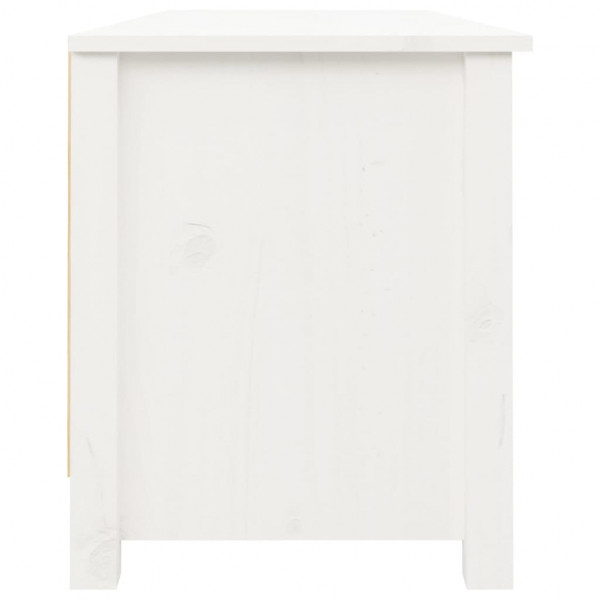 Banco sapateira 110x38x45.5 cm pinho maciço branco M 4