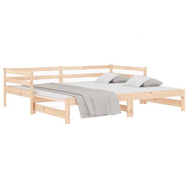Sofá cama extraíble madera maciza de pino 2x(90x190) cm M 3