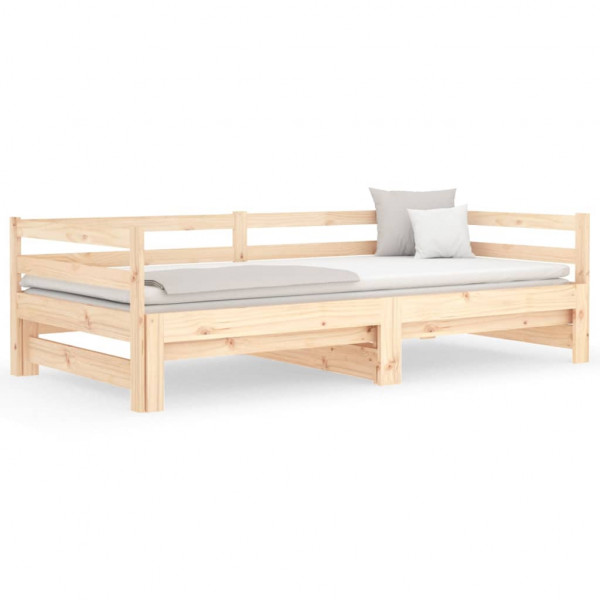 Sofá cama extraíble madera maciza de pino 2x(90x190) cm M 5