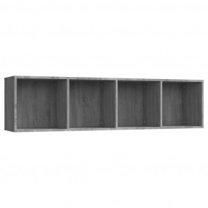 Estantería/mueble de TV madera gris Sonoma 143x30x36 cm H