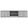 Mueble de TV madera contrachapada gris Sonoma 140x40x35.5 cm 3