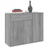 Aparador de madera contrachapada gris Sonoma 88x30x70 cm 4