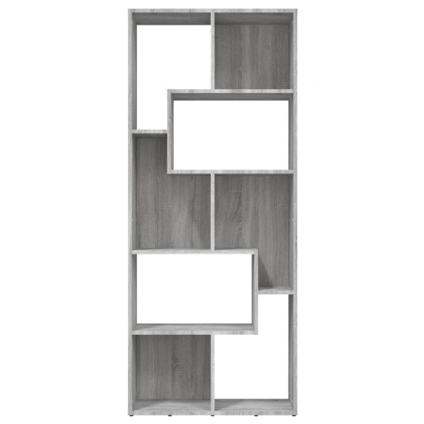 Estantería de madera contrachapada gris Sonoma 67x24x161 cm M 3