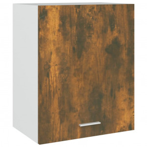 Armario colgante madera contrachapada roble ahumado 50x31x60 cm H