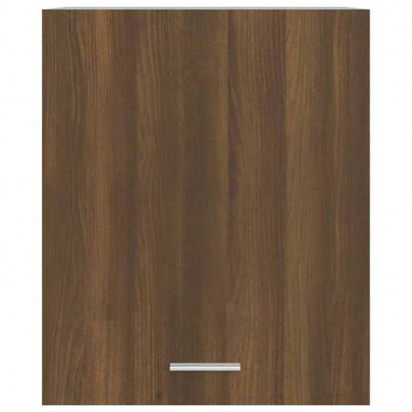 Armario colgante madera contrachapada marrón roble 50x31x60 cm M 4