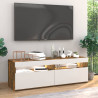 Muebles de TV con luces LED 2 uds roble ahumado 60x35x40 cm 5