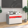 Mueble de TV con luces LED gris Sonoma 60x35x40 cm 4
