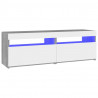 Muebles de TV 2 uds con luces LED gris Sonoma 60x35x40 cm 2