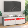 Muebles de TV 2 uds con luces LED gris Sonoma 60x35x40 cm 5
