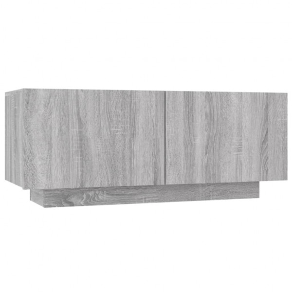 Mueble de TV madera contrachapada gris Sonoma 100x35x40 cm M 2