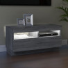 Mueble de TV con luces LED gris Sonoma 80x35x40 cm 5