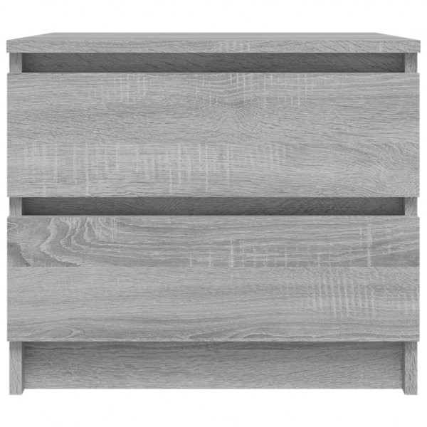Mesita de noche madera contrachapada gris Sonoma 50x39x43.5 cm M 3