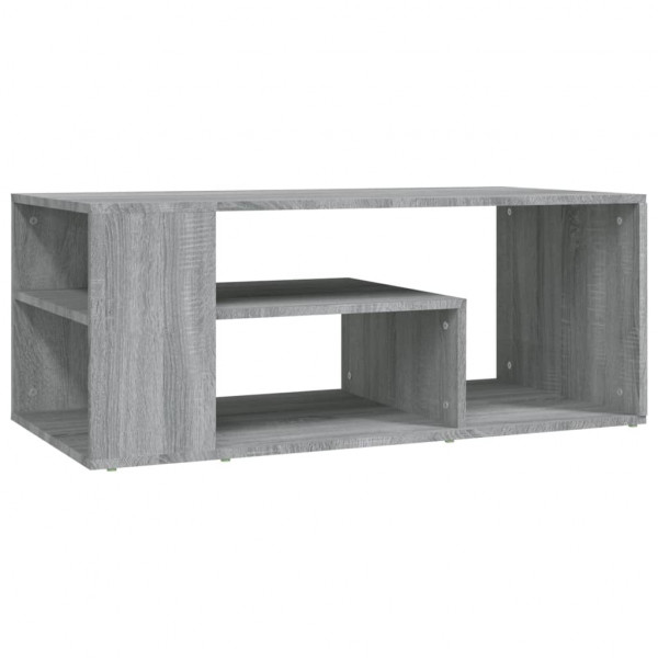 Mesa de centro madera contrachapada gris Sonoma 100x50x40 cm M 2