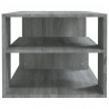 Mesa de centro madera contrachapada gris Sonoma 100x50x40 cm 4