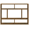 Estantería de pared contrachapada roble ahumado 75x16x55 cm 3
