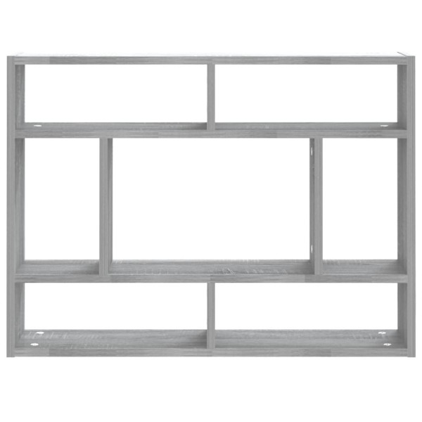 Estantería de pared madera contrachapada gris sonoma 75x16x55cm M 3