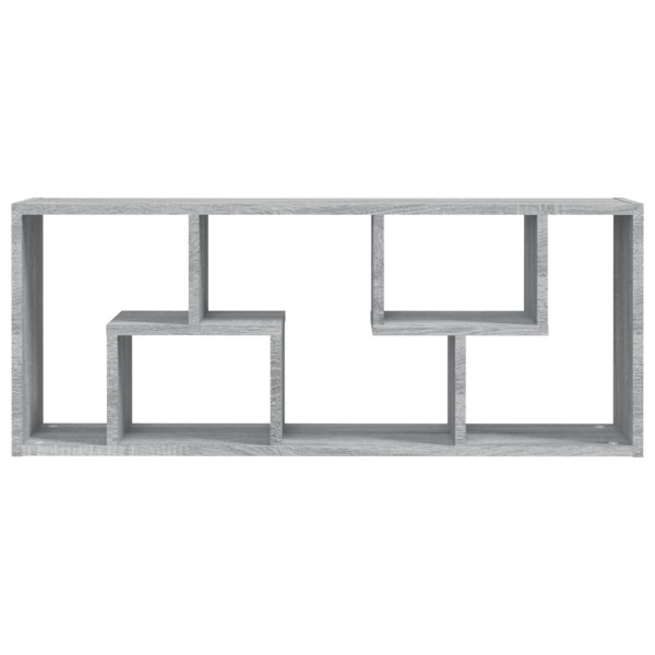 Estantería de pared madera contrachapada gris Sonoma 36x16x90cm M 4
