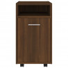 Armario auxiliar con ruedas contrachapado roble 33x38x60 cm 3