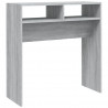 Mesa consola madera contrachapada gris Sonoma 78x30x80 cm 2